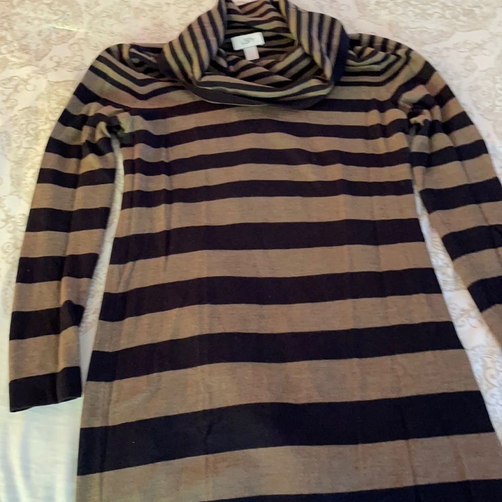 Loft striped sweater dress, size L 🍁🍂